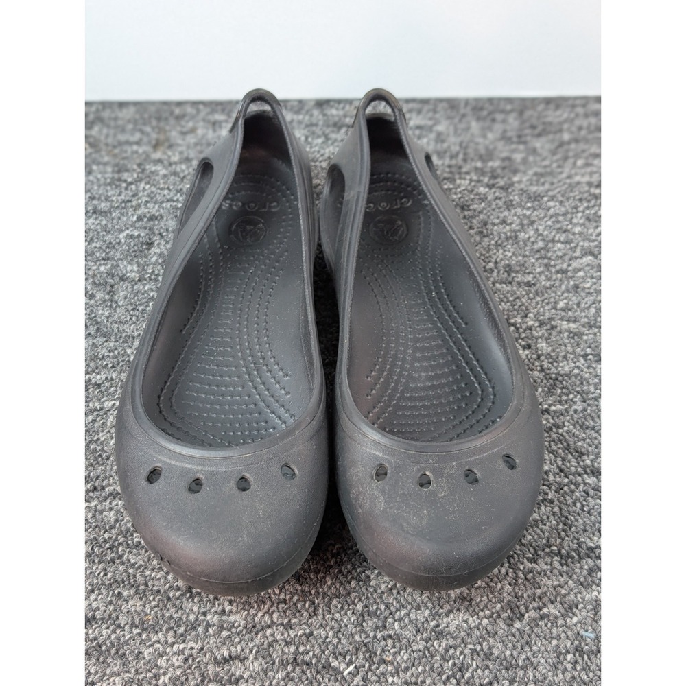 Crocs Kadee Ballet Flats Women's Size 8 Black Casual Comfort Slip On Shoes